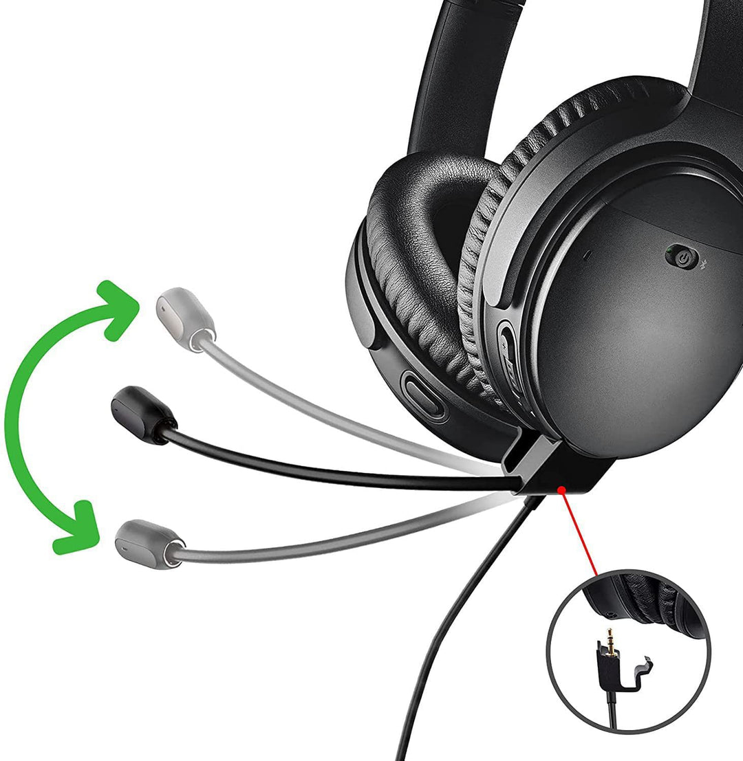 QC45 Galgenmikrofon kabel für Bose QuietComfort 45 kabellose Bluetooth Kopfhörer mit Geräuschunterdr