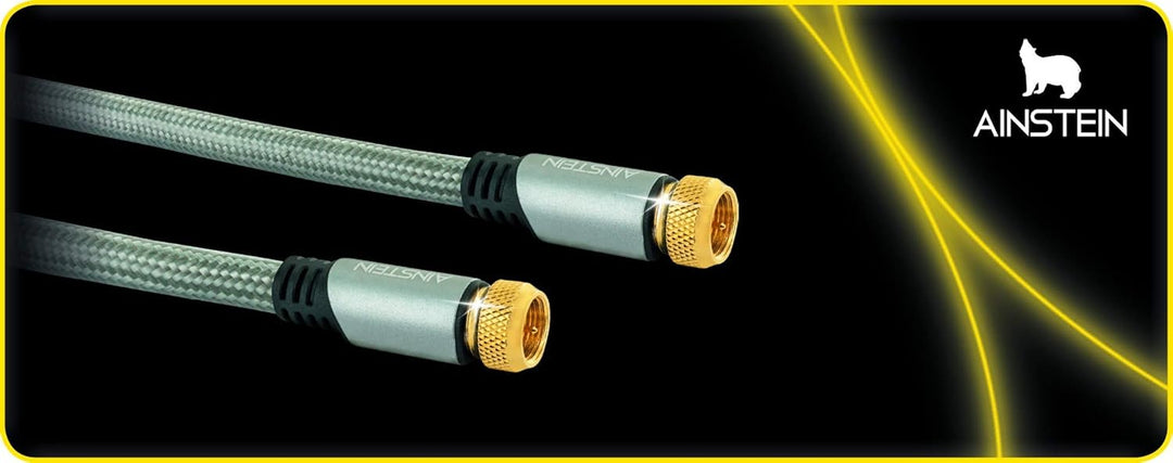 AINSTEIN SAT Anschlusskabel 4,0m, F-Stecker > F-Stecker, 110 dB 4 m, 4 m
