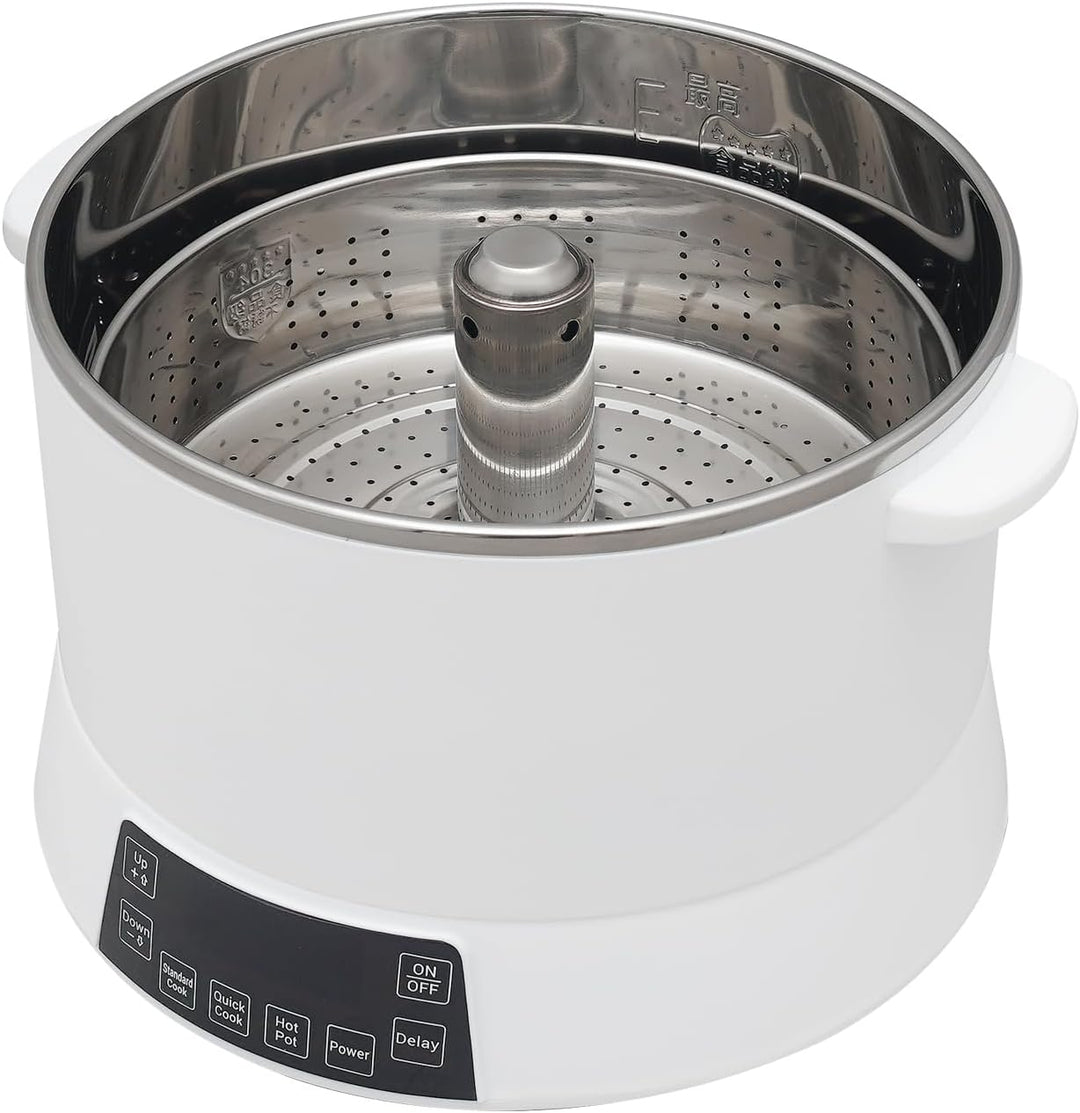 Weiss Reiskocher mit niedrigem Zuckergehalt, Low Sugar Reiskocher Rice Cooker mit Low-Sugar-Funktion