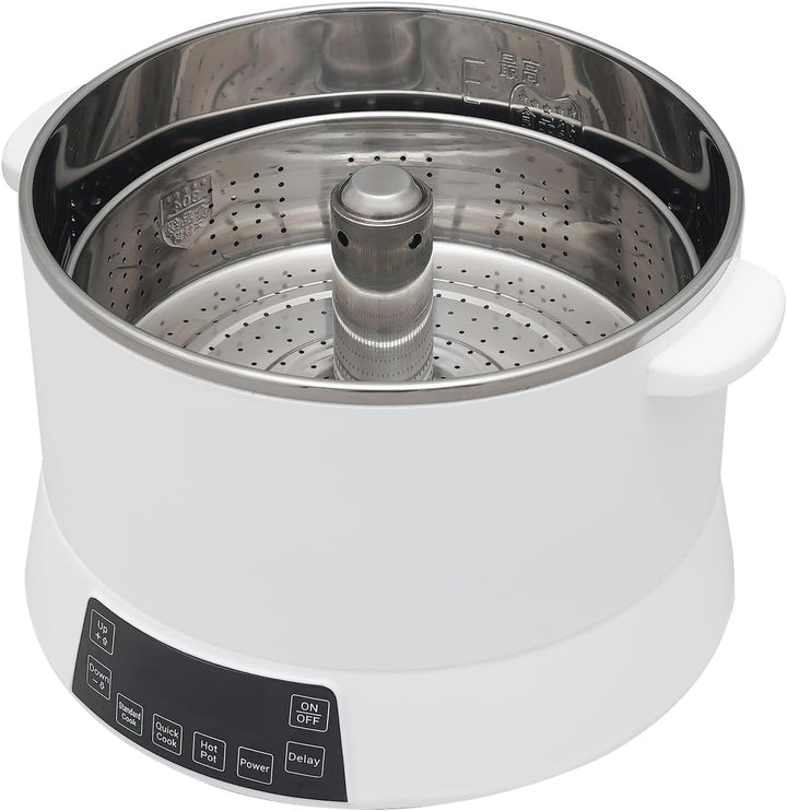 4L Zuckerarmer Reiskocher 1500W Einstellbare Leistung Multikocher mit Reservierungsfunktion Schongar
