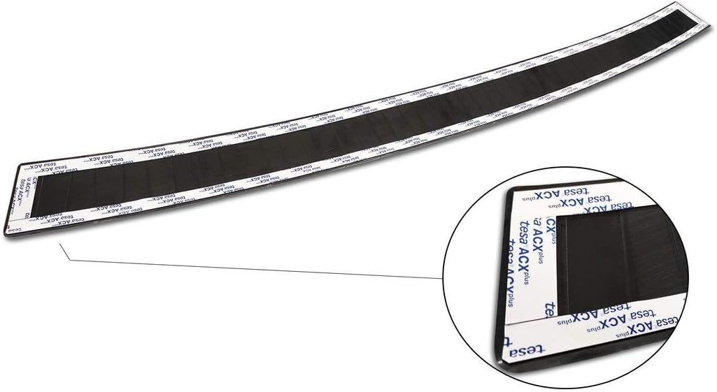 Schwarz Edelstahl Heckstossstangenschutz kompatibel mit Volkswagen Transporter T5 2003-2015 (Alle) &