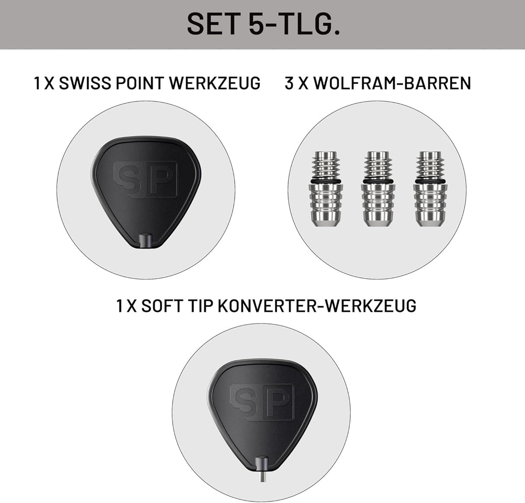 Target DartsSoft Tip zu Swiss Point Dart Konverter Set