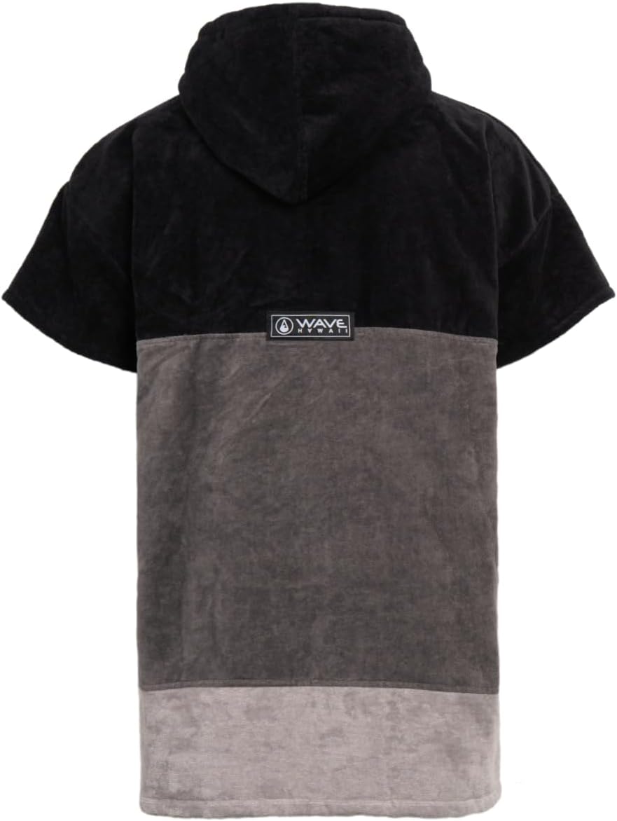 WAVE HAWAII Bade-Poncho Damen & Herren, Grösse S, 145-175cm, 100% Baumwolle Surf-Poncho für Erwachse