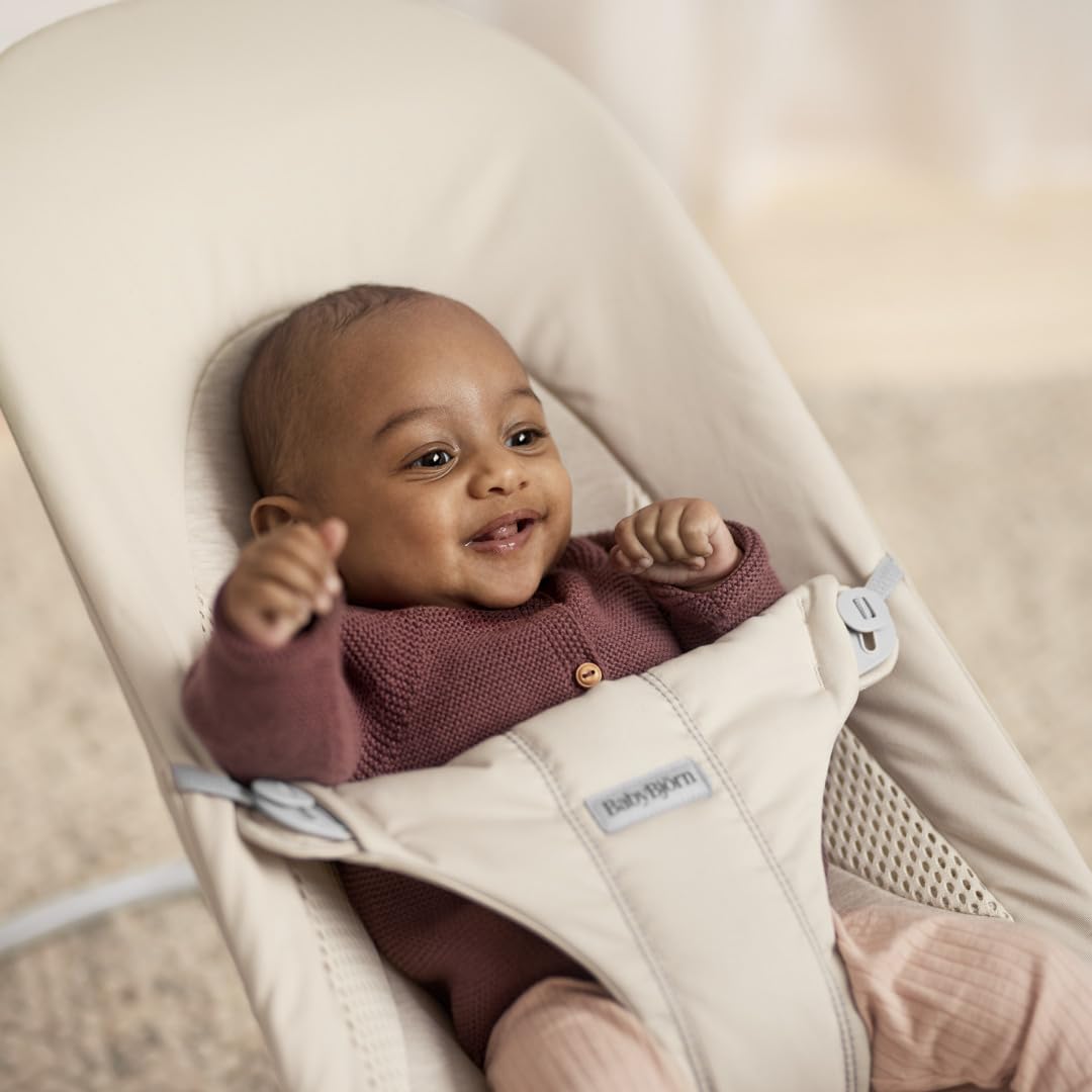 BabyBjörn Balance Soft Hängematte, Stoff/Jersey, Tri-Fabric, Hellbeige