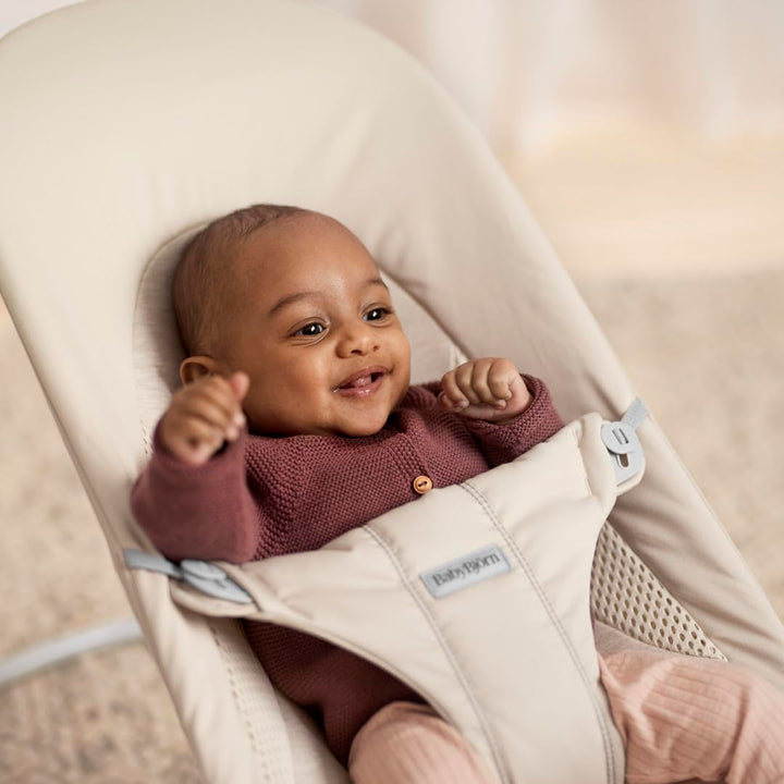 BabyBjörn Balance Soft Hängematte, Stoff/Jersey, Tri-Fabric, Hellbeige