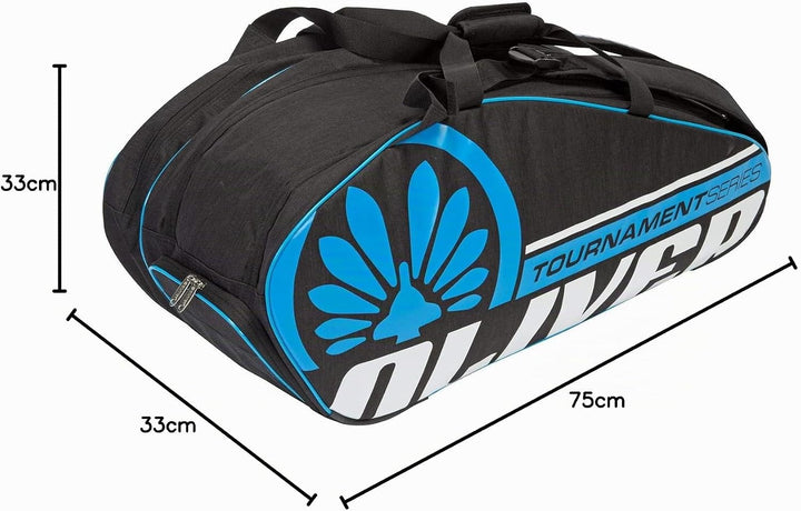 Oliver Racket Bag TS schwarz/blau - für Badminton, Squash, Tennis