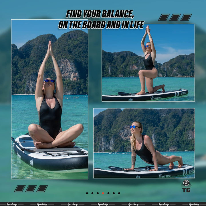TIGERXBANG SUP Boards Stand Up Paddling Board, aufblasbare Paddle-Boards Defender-Pro-Kollektion Sch