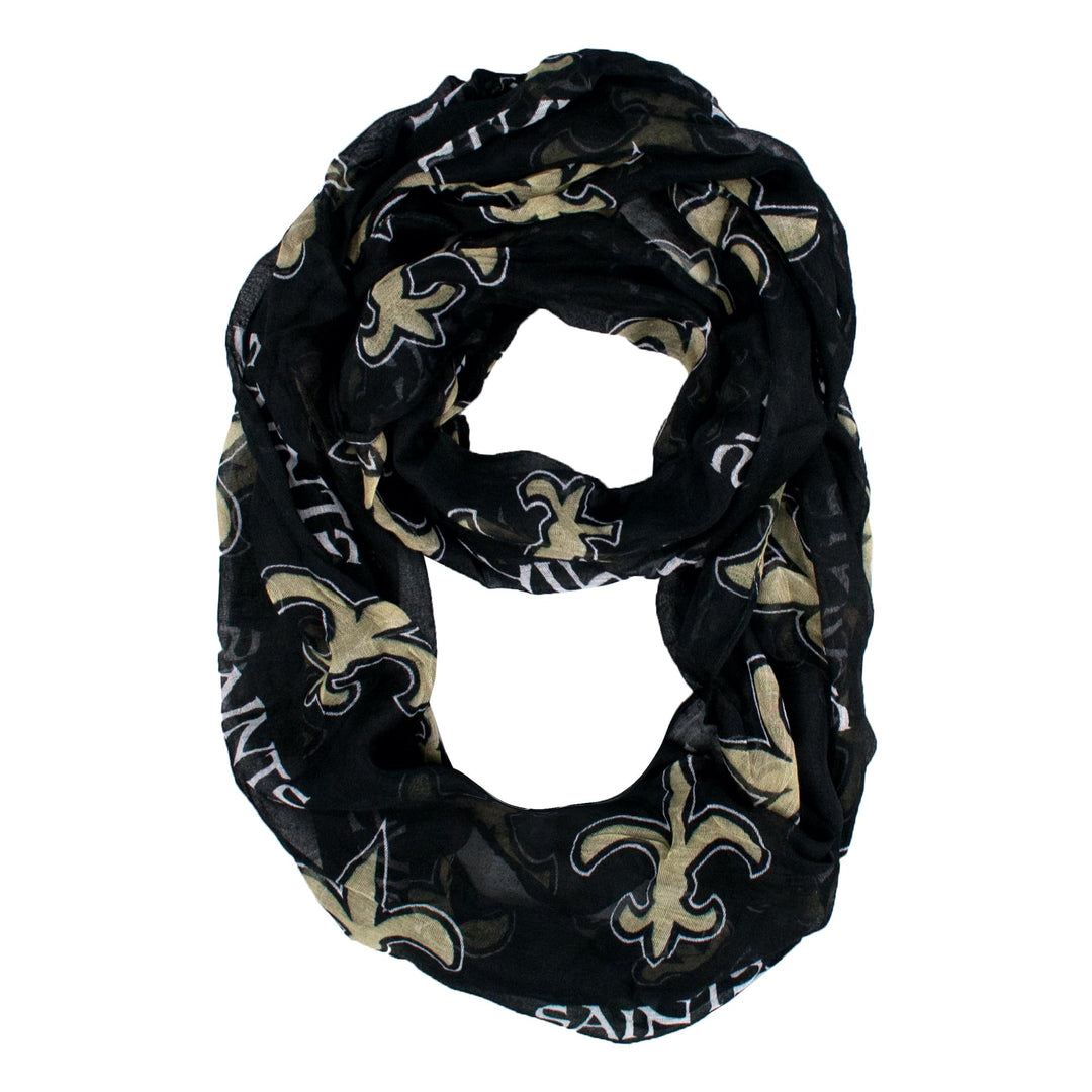 Littlearth NFL Infinity Schal Standard Color New Orleans Saints, Standard Color New Orleans Saints