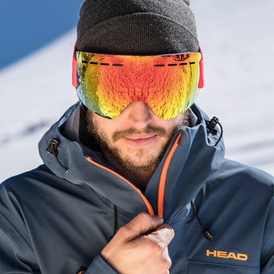 HEAD Unisex – Adult Solar Fmr Goggles Skibrille (1er Pack) M FMR rot, M FMR rot