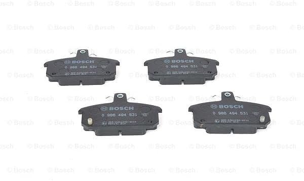 Bosch BP1452 Bremsbeläge - Vorderachse - ECE-R90 Zertifizierung - vier Bremsbeläge pro Set