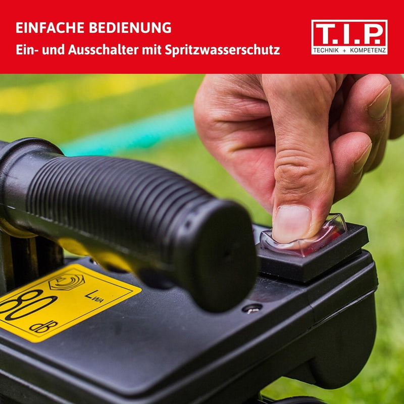 T.I.P. Gartenpumpe Guss (3.500 l/h Fördermenge, 46 m Förderhöhe, 4,6 bar Druck, 800 W, selbstansauge