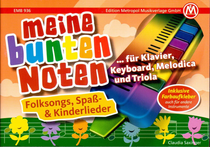 TRIOLA 12 Kompakt-Set. Die beliebte Blasharmonika mit farbigen Tasten für Kinder im Set mit dem Trio