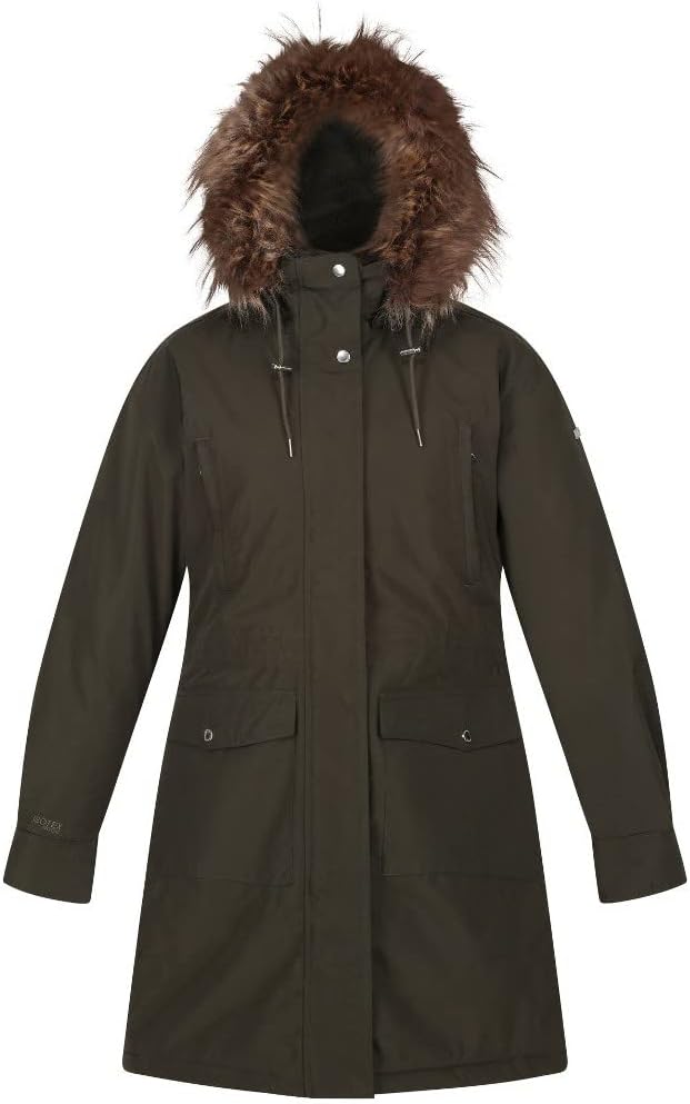 Regatta Damen Shiloh Jackets Waterproof Insulated 40 Dark Khaki, 40 Dark Khaki