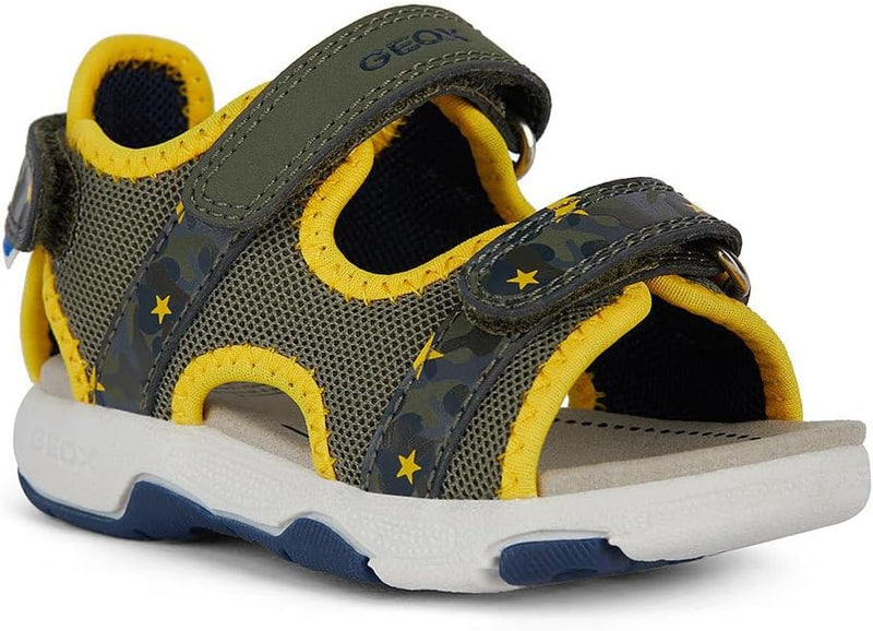 Geox B Sandal Multy Boy A Lauflernschuhe, Military Ochreyellow