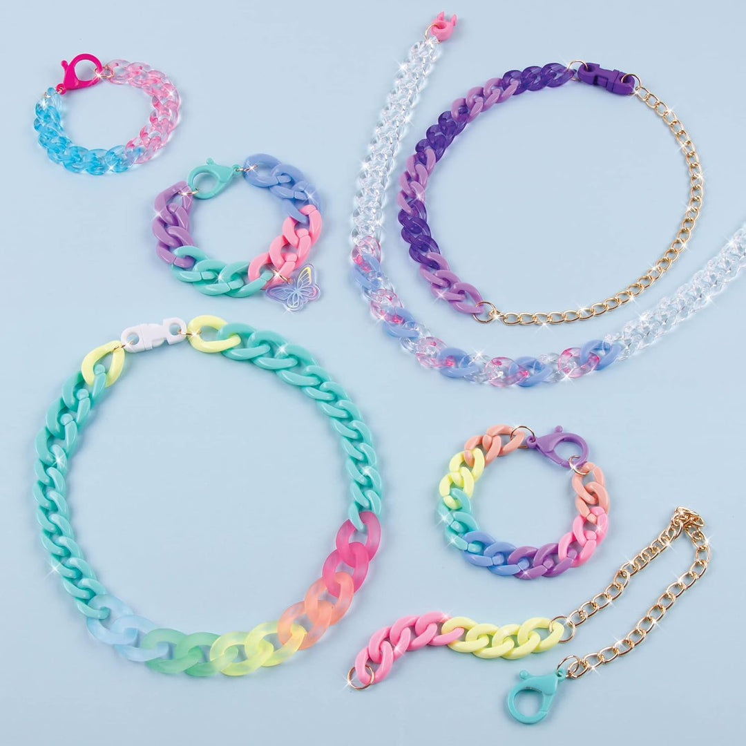 Make It Real All Linked Up Armband-Bastelset mit Kunststoffglieder und Ketten – DIY Freundschaftssch