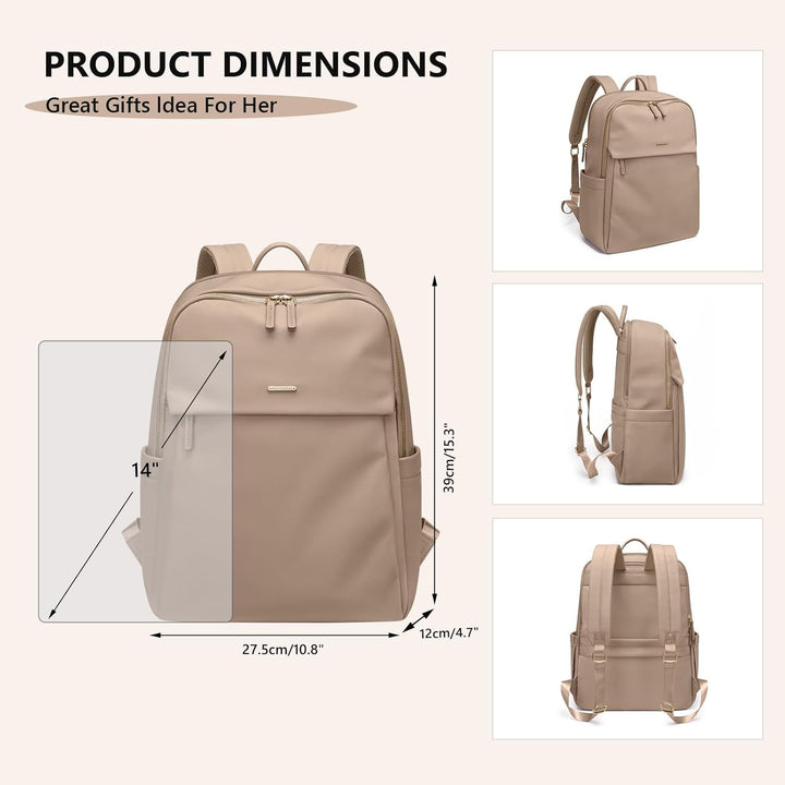 GOLF SUPAGS Frauen Rucksack Casual Daypack für Arbeit Reisen Hochschulen Rucksack Geldbörse Fits 14