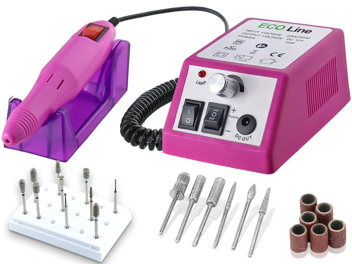 Elektrische Nagelfeile Kombi-Fusspflegegerät für Maniküre und Pediküre Set-Angebot mit Profi Diamant