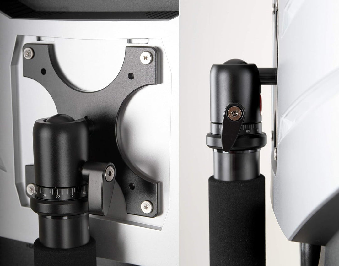 Photecs® VESA-Adapter 75/100 mit Panorama-Stativkopf Pro V2, 3/8" Anschluss Plus Adapter zu 1/4", fü