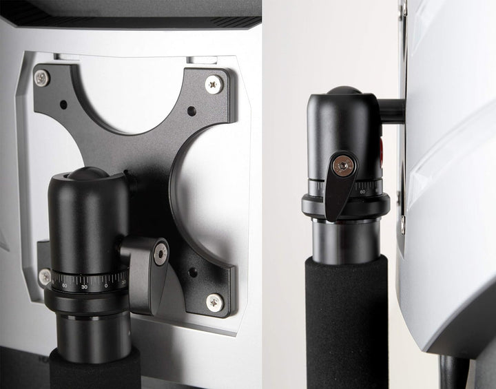Photecs® VESA-Adapter 75/100 mit Panorama-Stativkopf Pro V2, 3/8" Anschluss Plus Adapter zu 1/4", fü