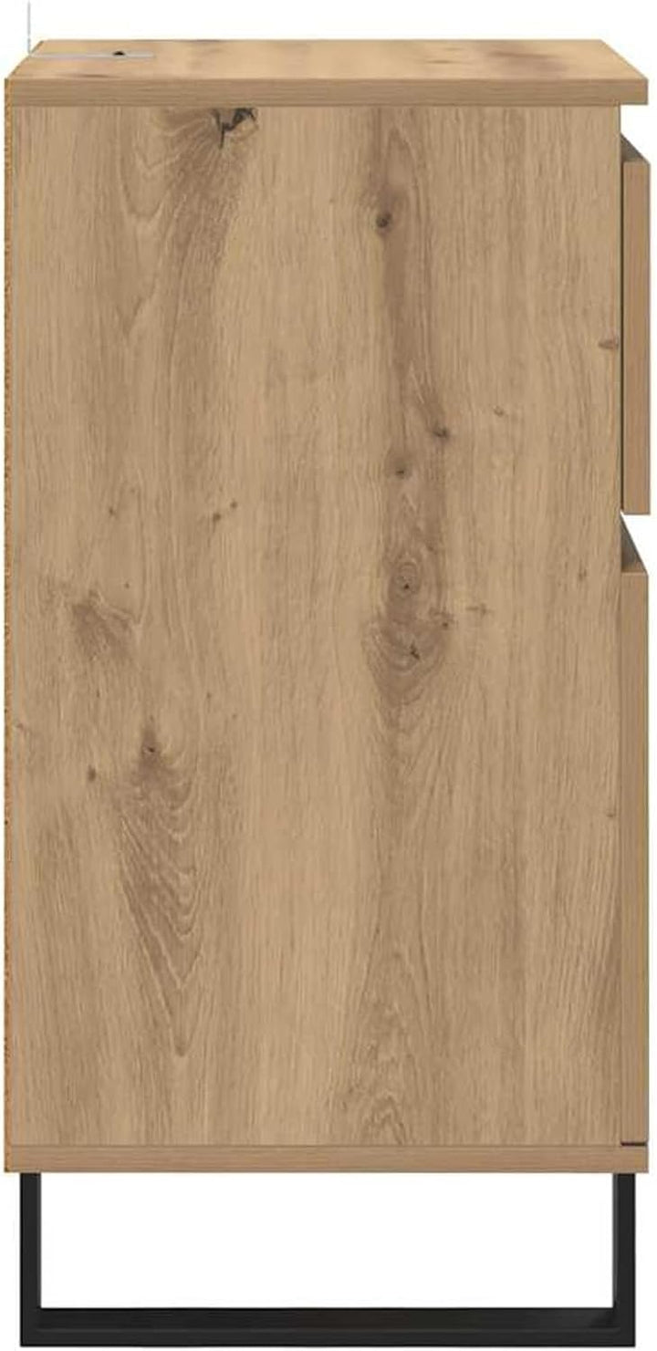 Homgoday Sideboard Eiche handwerklich 35 x 40 x 70 cm Holzwerkstoff Anrichte Model881769