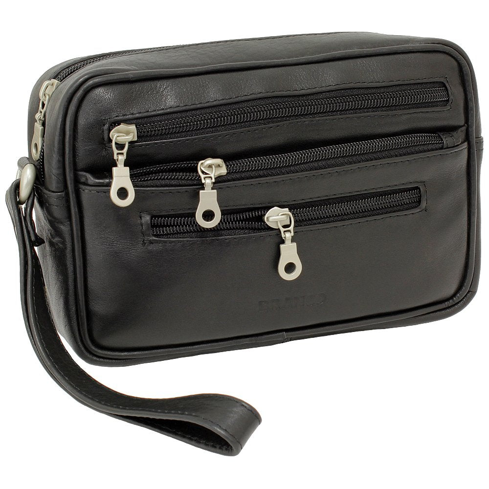 Branco Business Herren Handgelenktasche Herrentasche Damen Tasche Leder schwarz | braun | natur - se
