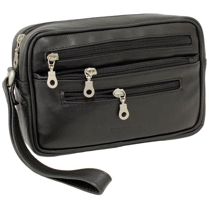 Branco Business Herren Handgelenktasche Herrentasche Damen Tasche Leder schwarz | braun | natur - se