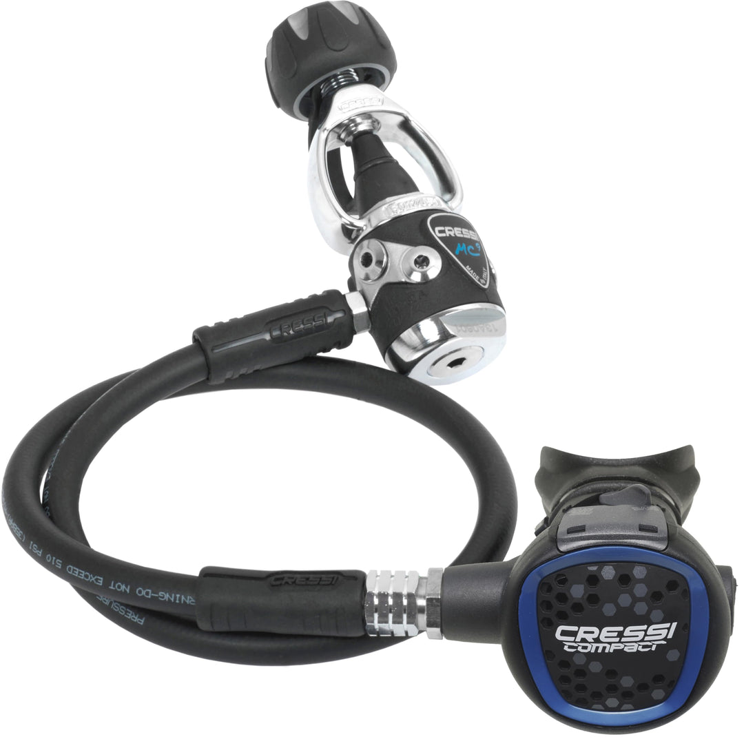 Cressi MC9/XS Compact Regulator - Atemregler zum Tauchen, erhältlich INT oder DIN Version, Unisex fü