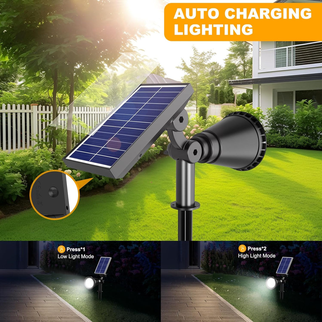 Solar-Strahler für den Aussenbereich, 36 LEDs, 1000 lm, verstellbare Solarleuchten für den Aussenber
