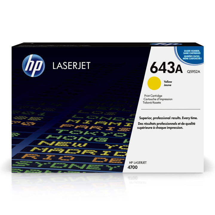 HP 643A Gelb Original LaserJet Tonerkartusche, Gelb