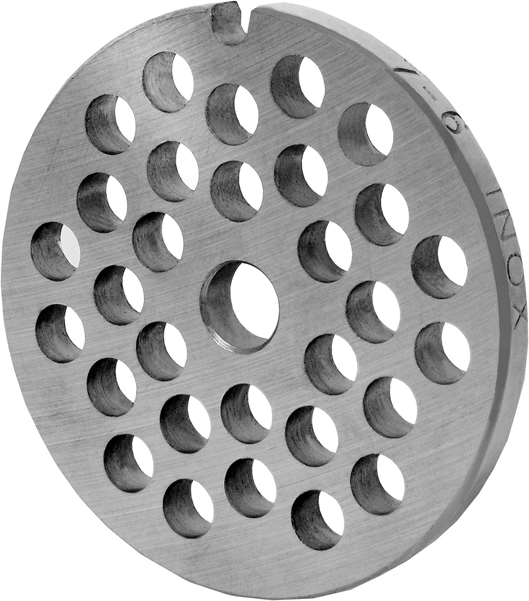 Wolfcut Lochscheibensatz mit 3,0mm + 6,0mm Bohrungen und 1 Kreuzmesser - kompatibel mit Fleischwolf