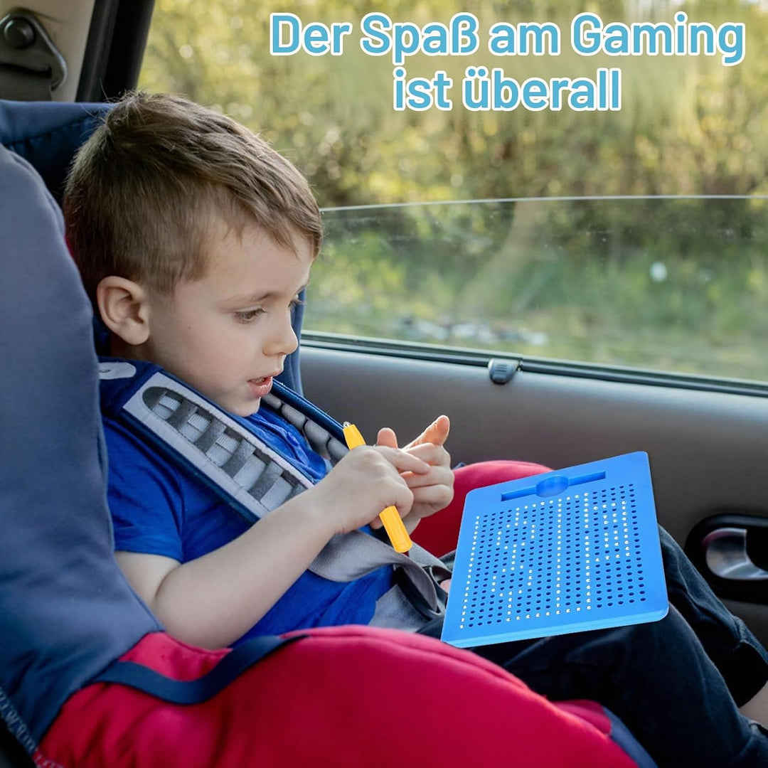 SUPRBIRD 2 Stück Magnetische Zeichenbretter Stahlkugel Kritzel Tafel mit Stift, Magnet Zeichenblock