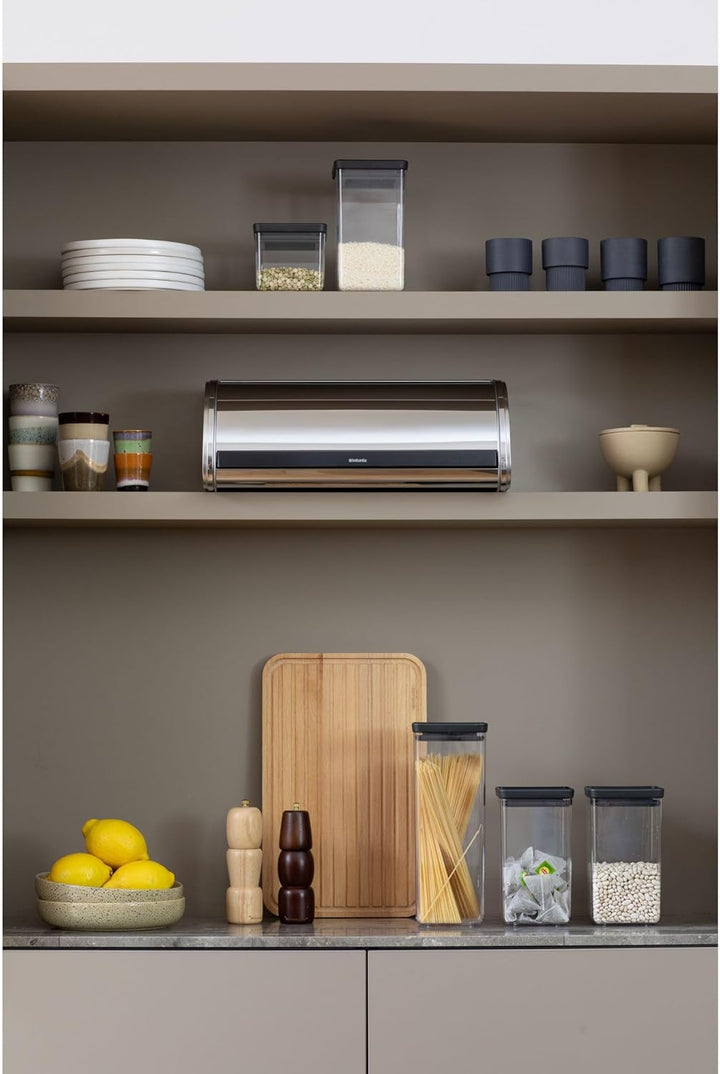 Brabantia Rollbrotkasten/Brilliant Steel (inklusive der Seitenteile)
