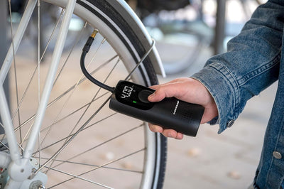 Dunlop Elektrische Luftpumpe 150PSI - Akku Kompressor mit USB-C Anschluss - Fahrradpumpe alle Ventil