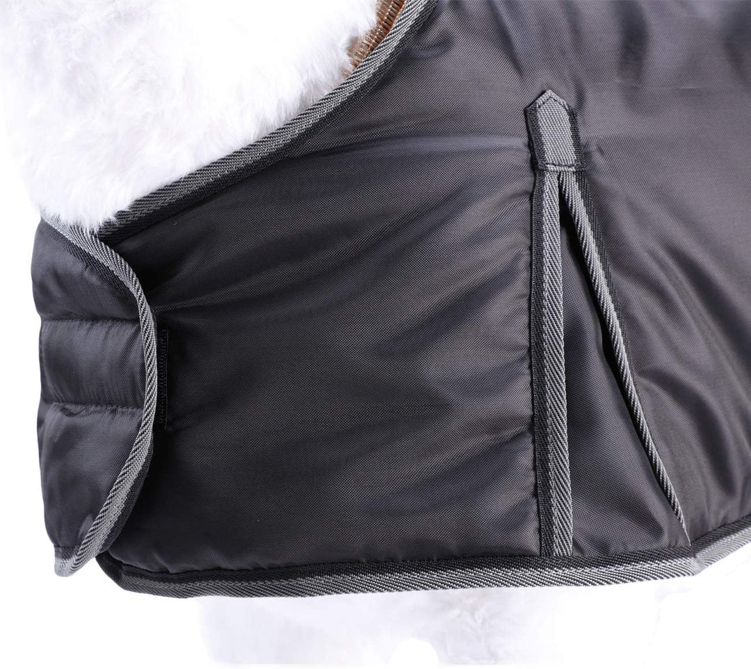 Goat Coats Atmungsaktive Tierschutz Ziegendecke Schafdecken Schafdecken (XS, Schwarz), XS