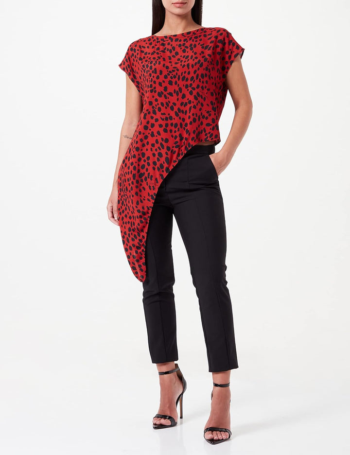 Just Cavalli Damen T-Shirt XXS 306s Rot, XXS 306s Rot