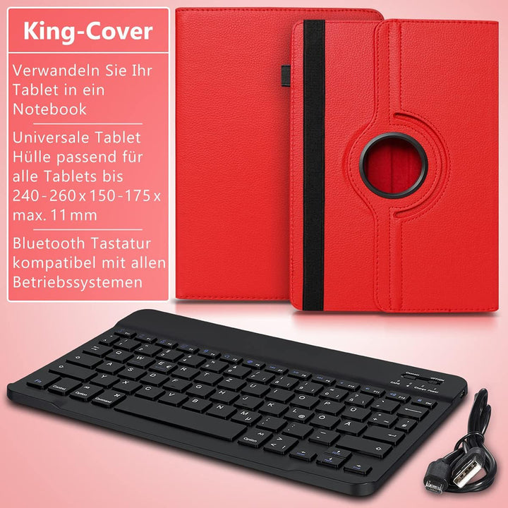 Tablet Hülle kompatibel mit Blackview Tab 20 16 15 13 12 11 10 Pro 9 8 8E Tasche Schutzhülle Bluetoo