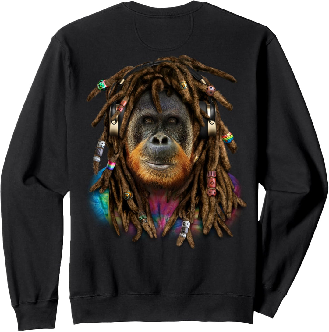 Orang-Utan mit Reggae-Dreadlocks-Haaren Sweatshirt