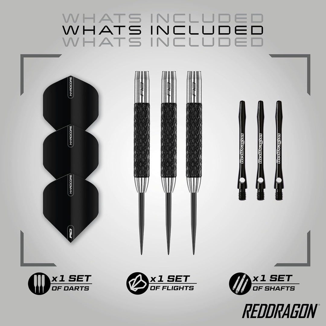 RED DRAGON Rat 26g, 28g, 25g, 30g, 32g oder 35g Tungsten Darts mit Flights und Schäfte 28.0 Gramm, 2