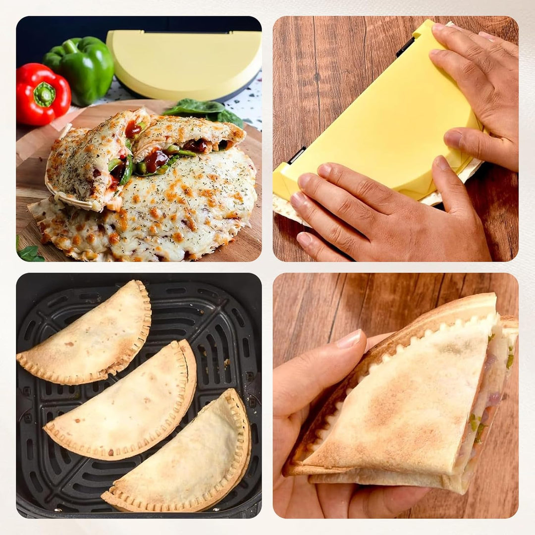 3-in-1 Tortilla Presse, Abnehmbare 15,2–20,3–25,4cm Tortilla Sealer, Quesadilla-Maker, Versiegelung,