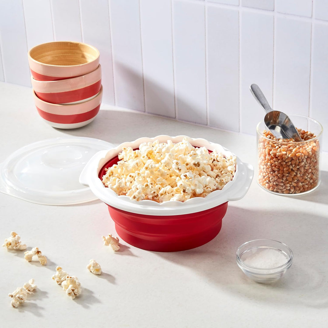 Cuisinart CTG-00-MPM, Maker Mikrowellen-Popcorn-Maschine, Silikon, rot