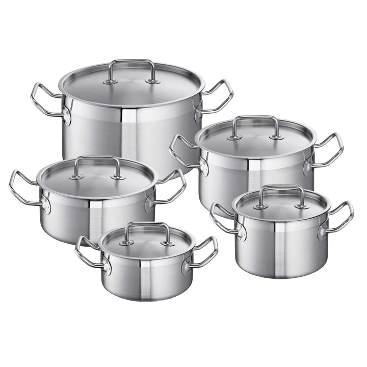 Schulte-Ufer Set 450 450 Topf Mega-Set Profi-Line i, Kupferboden, 5tlg, Edelstahl, Mega-Set
