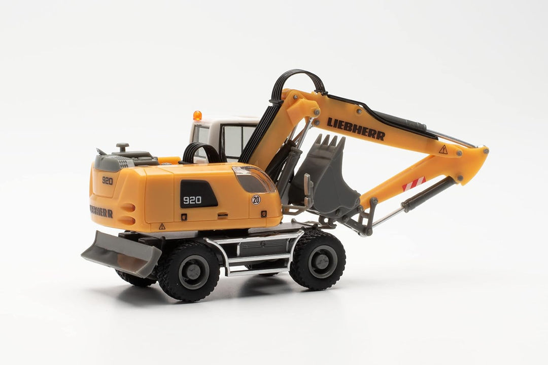 Herpa Bagger Modell Liebherr Mobilbagger A 920 Litronic „Liebherr“, originalgetreu im Massstab 1:87,