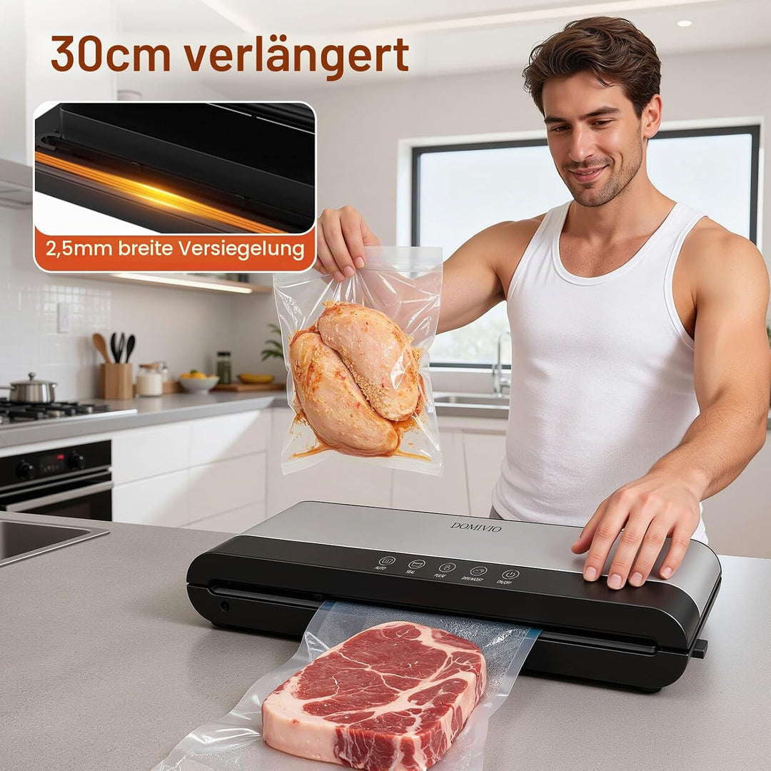 Vakuumiergerät aus Edelstahl – 85 kPa Saugkraft, Trocken &amp; Feucht, Doppelte Versiegelung, Mit extern