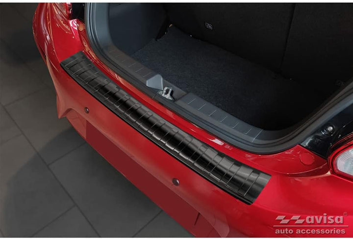 Avisa Schwarz Edelstahl Heckstossstangenschutz kompatibel mit Mitsubishi Space Star Facelift 2020- &
