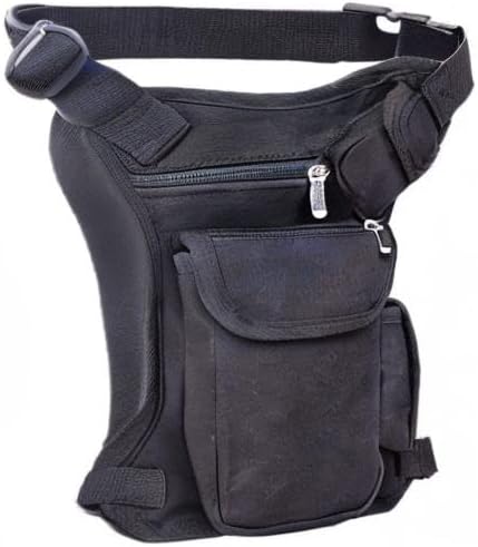 Hebetag Nylon Drop Leg Bag Hiking Waist Pack for Men Women Tactical Motorcycle Bike Cycling Riding T