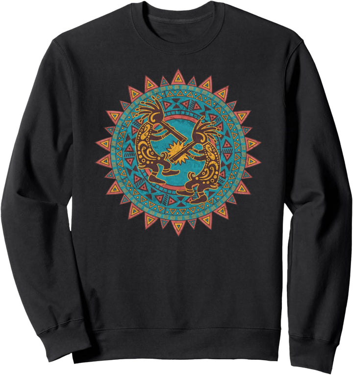 Kokopelli Duo - Sun Ornaments 1 - Fan Fun Sweatshirt