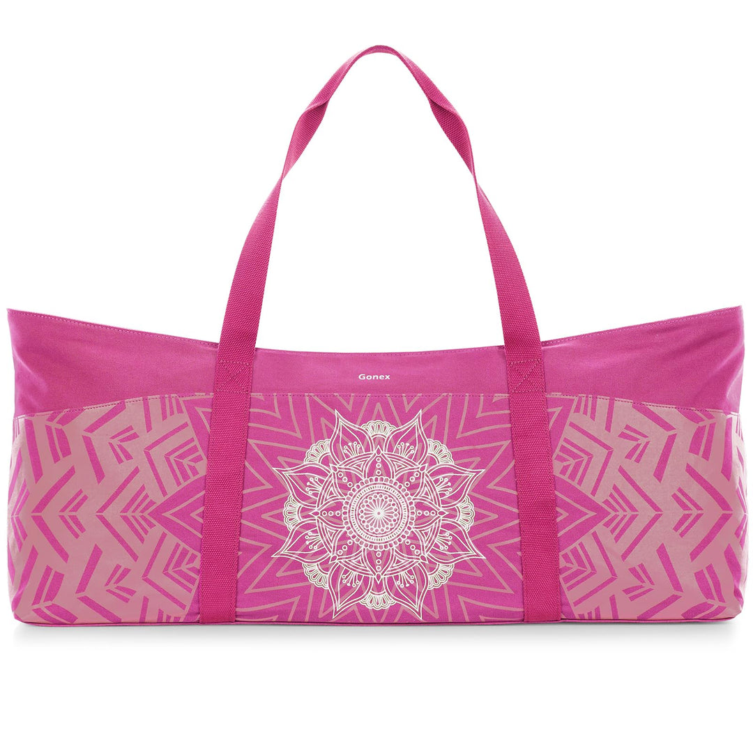 Gonex Yogatasche, Extra Grosse Canvas Sporttasche mit Wasserdichtem Fach & Metallreissverschluss, Fü