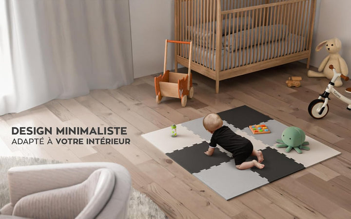 TULANO Gioco 15 | Puzzlematte Krabbeldecke Schaumstoff Spielmatte Schaumstoffmatte Krabbelmatte für