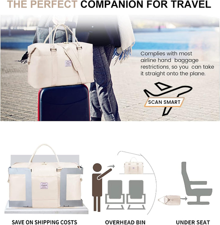 LOVEVOOK Reisetasche Damen Gross Sporttasche Handgepäck Tasche Weekender Bag Schwimmtasche Wasserdic