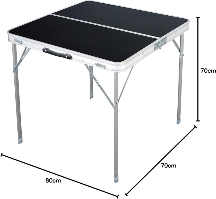 XL Aluminium Campingtisch schwarz oder weiss klappbar mit Tragegriff Alu Verschiedene Masse Schwarz